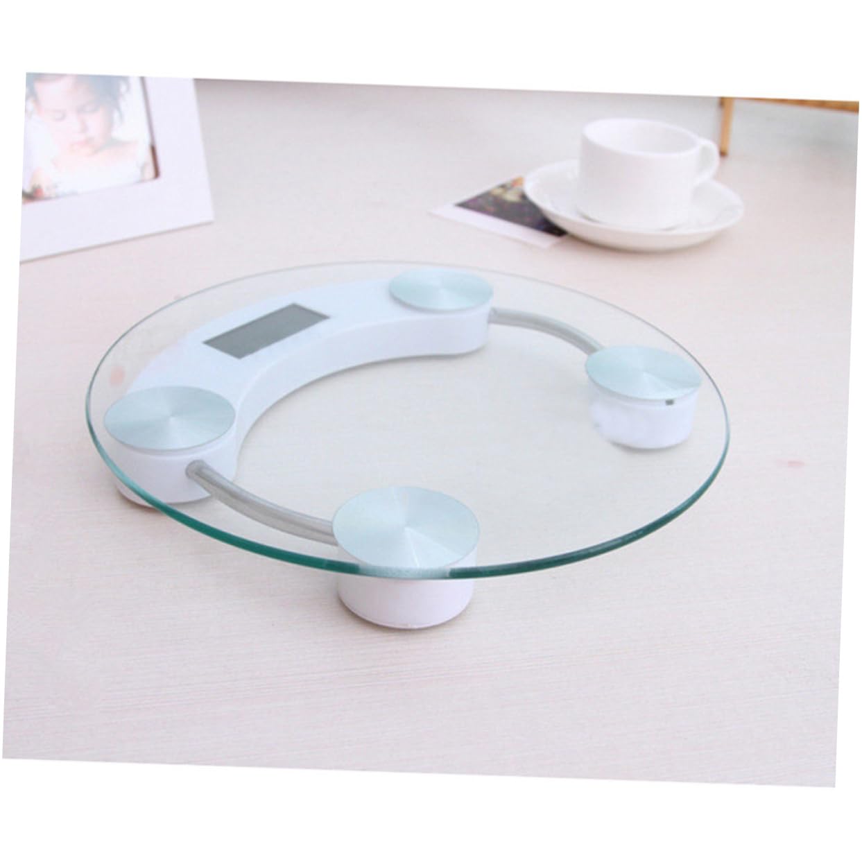 FOMIYES Digital Bathroom Scale with Tempered Glass Platform