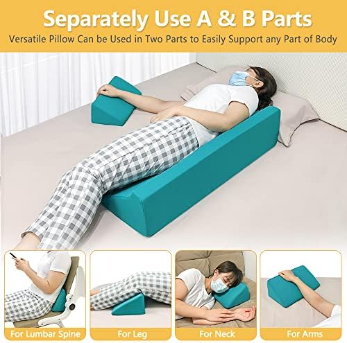 NEAUDE Bed Sore Prevention Wedge Pillow with Detachable Design