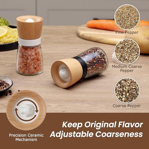 VEVOK CHEF Salt Pepper Grinder Set