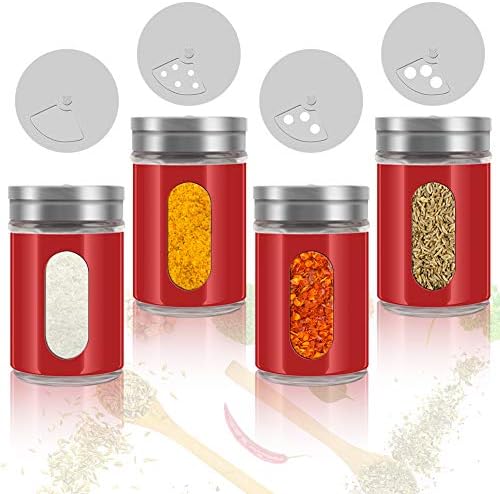 Accmor 2pcs Salt and Pepper Shakers in Red