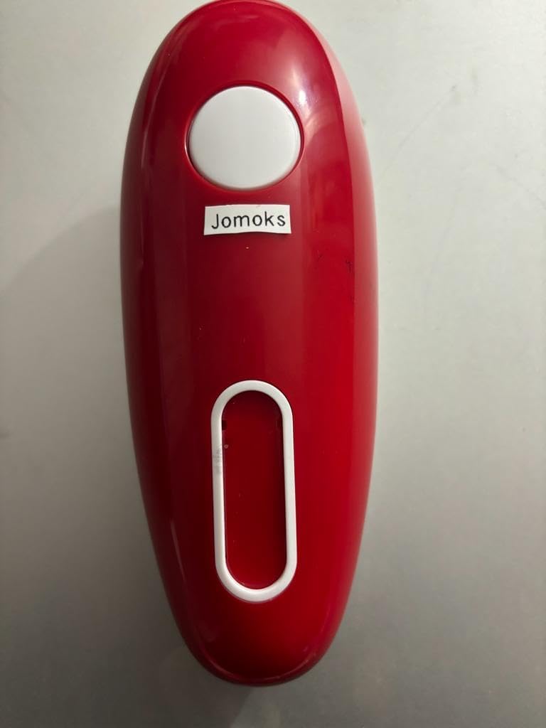 Jomoks Smooth Edge Electric Can Opener One Touch Battery Operated Hands Free