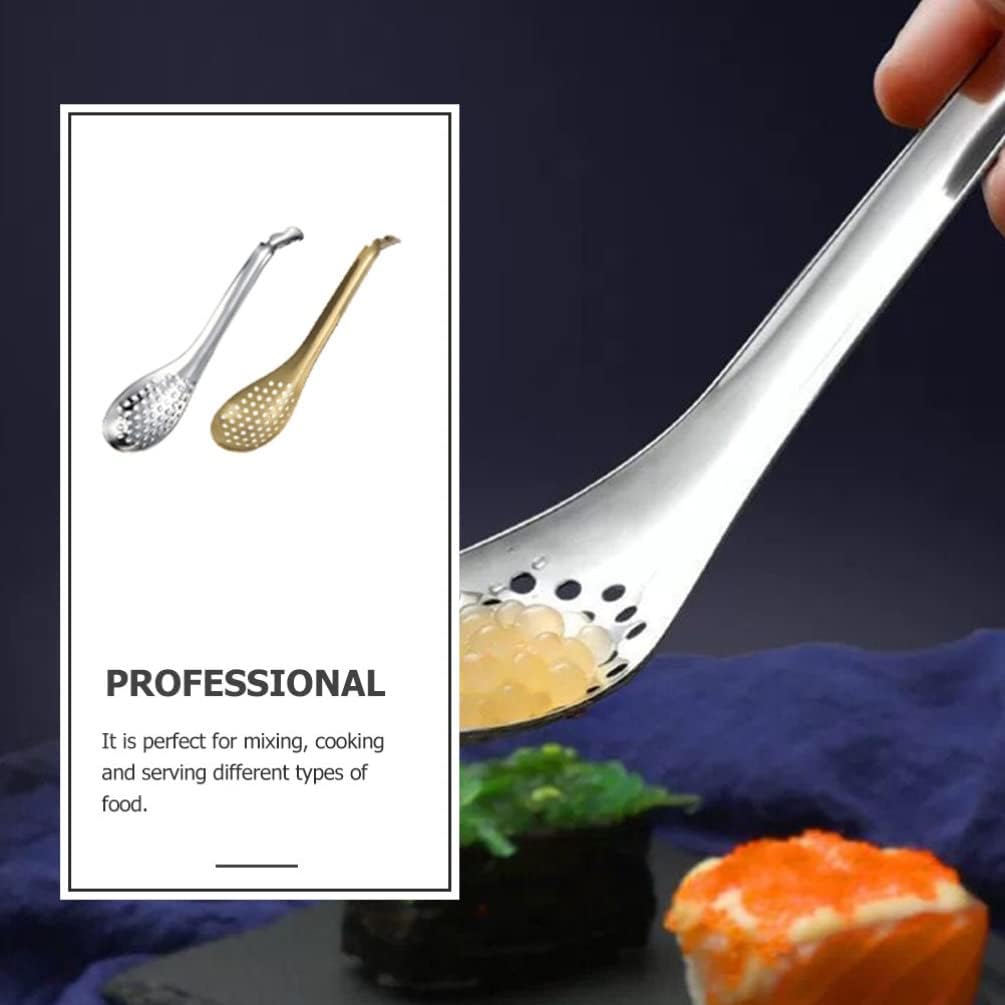Hemoton 2pcs Food Strainer Colander Spoon
