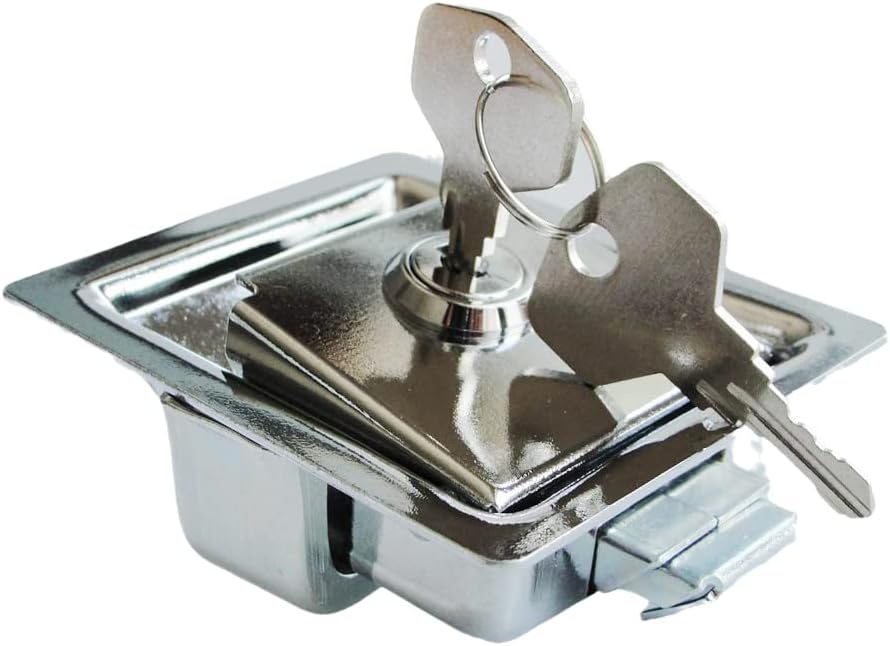 2 PCS Flush Mount Paddle Handle Lock Stainless Steel