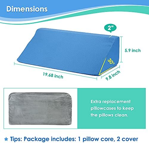 NEPPT Bed Wedge Pillow Set for Back Support and Post Surgery