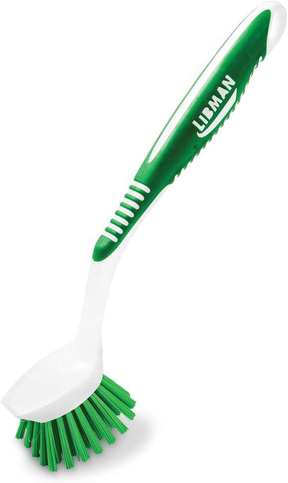 Libman Dish Brush Set - 2 Pack Green Kitchen Pan Cleaner