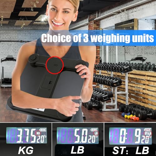 Vanwoke Smart Scale with Blue LCD Backlight and Body Fat Measurement 1