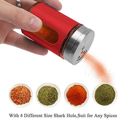 Accmor 2pcs Salt and Pepper Shakers in Red