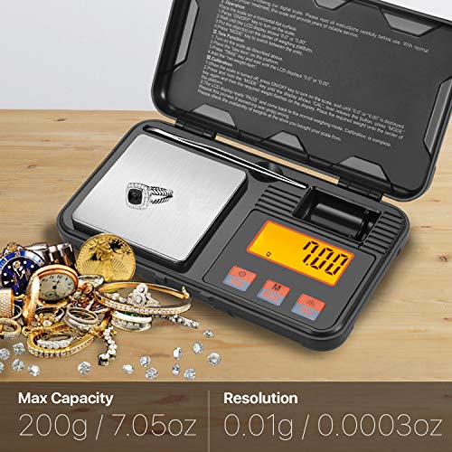 Flexzion Digital Scale Pocket Size 50g 001g Precision