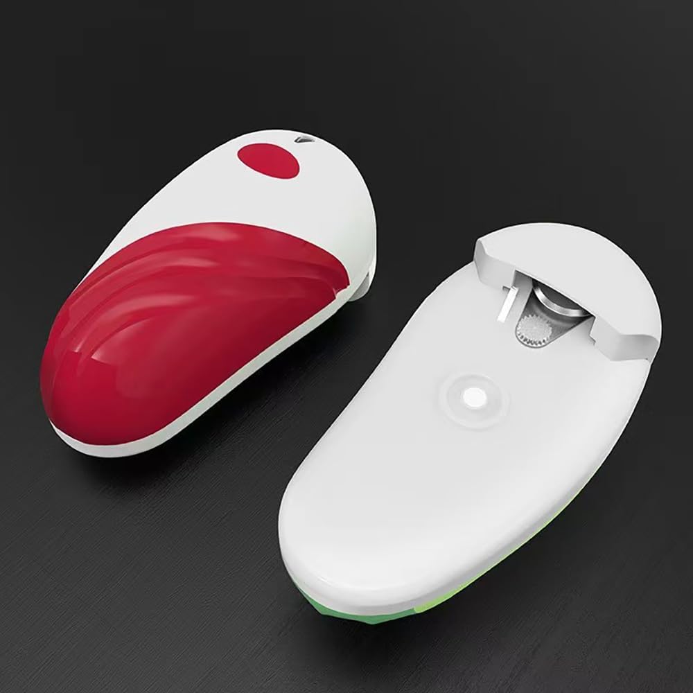 Electric Can Opener - Food-Safe Battery-Powered One-Touch Operation