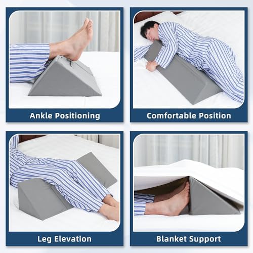 TYYIHUA 34 Wedge Pillow for Side Sleepers