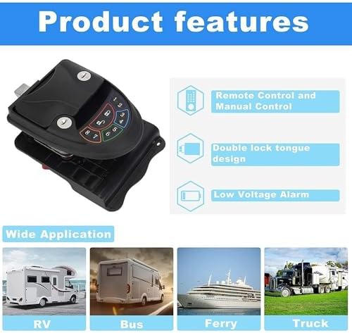 Keyless Entry RV Deadbolt with Wireless Remote Key