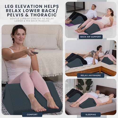 Zen Bloks 10 Leg Elevation Wedge Pillow Gray