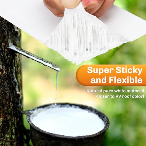 WELLUCK RV Roof Sealant Tape 6x50ft Natural White