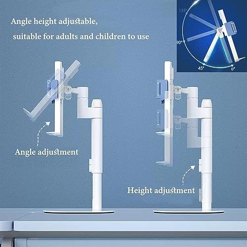 Adjustable Book Stand with Page Clips - Blue or Pink