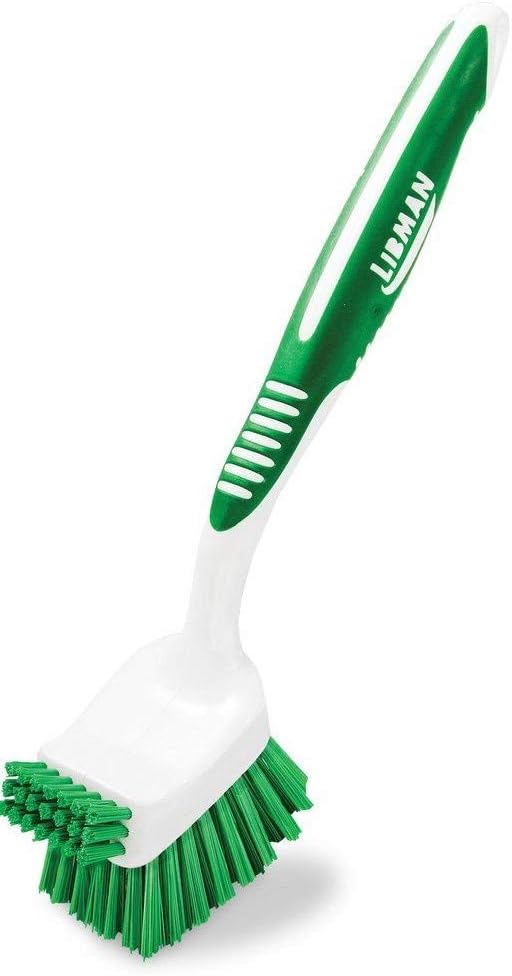 Libman Dish Brush Set - 2 Pack Green Kitchen Pan Cleaner