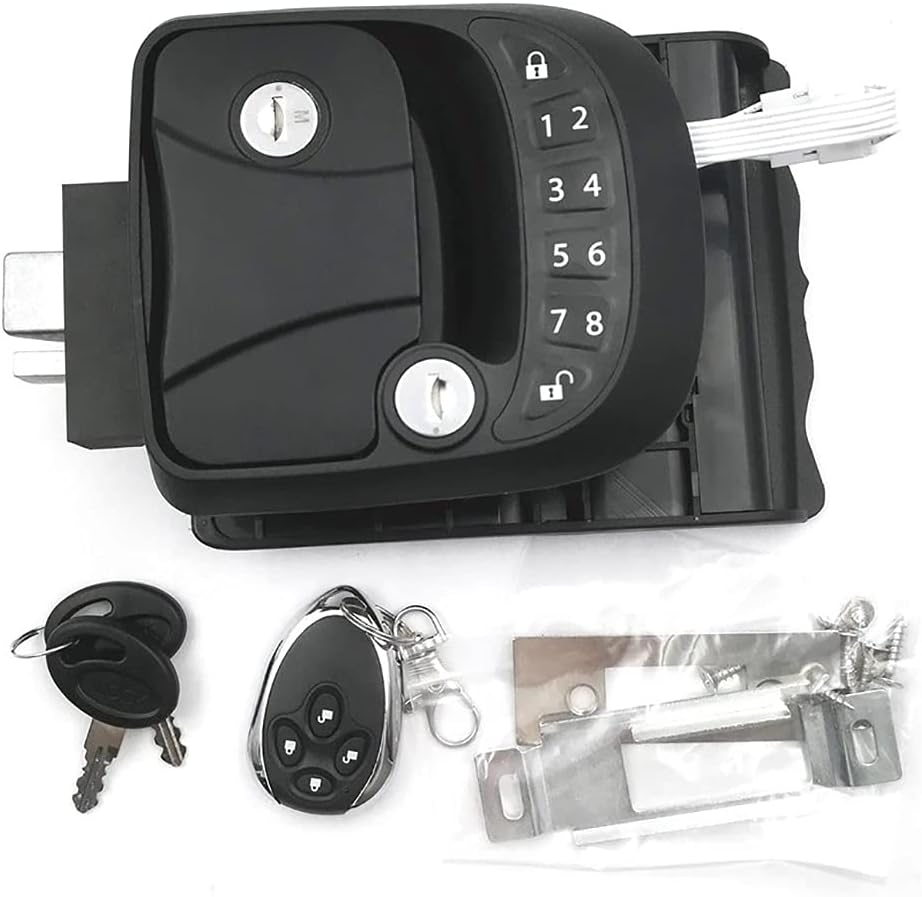 Zinc Alloy Keyless RV Door Lock with Remote Controller
