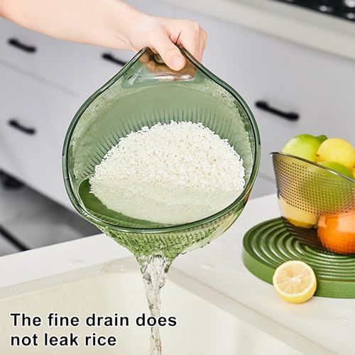 2 PCS Drain Basket with Handle for Kitchen Washing