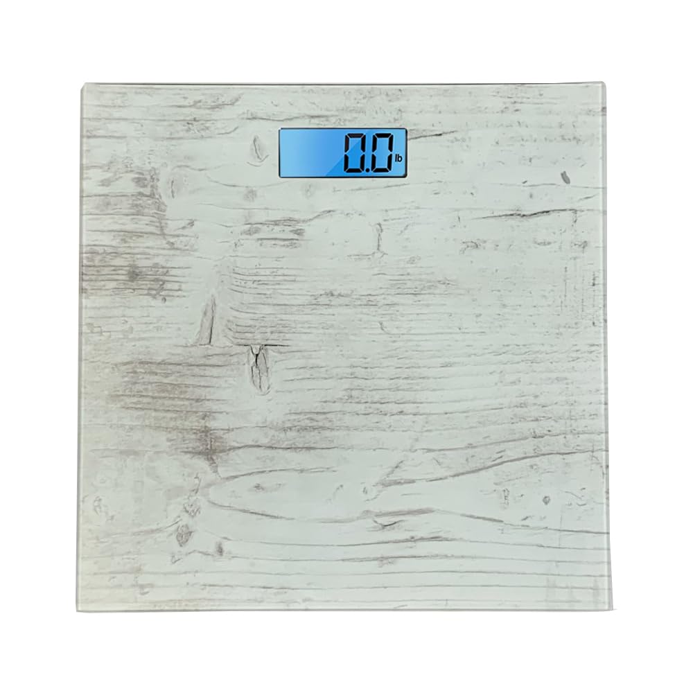 yaco CAMEO Digital Bathroom Scale with LCD and Tempered Glass