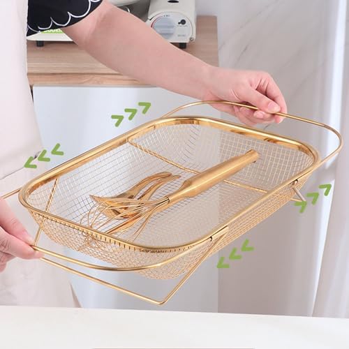 CHICIRIS Rose Gold Colander Strainer Over The Sink