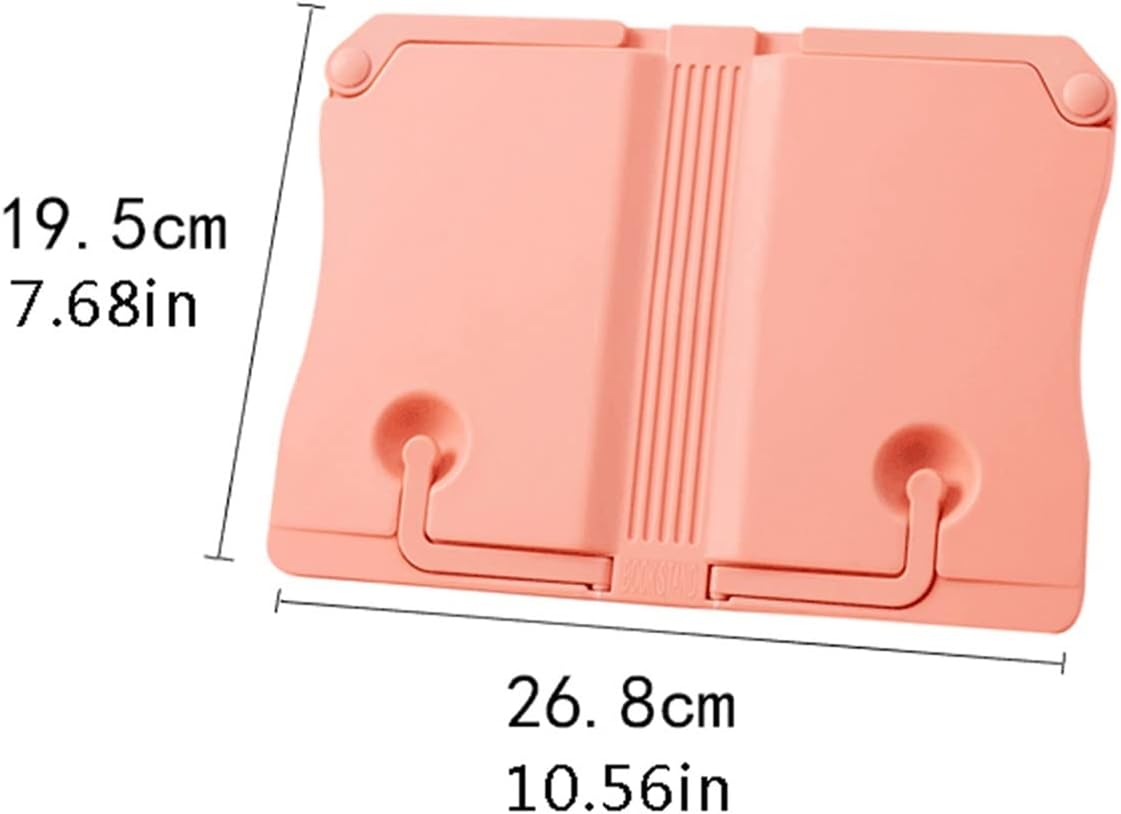 ZTHYSHXA Pink Adjustable Cookbook Stand for Home Office Kitchen