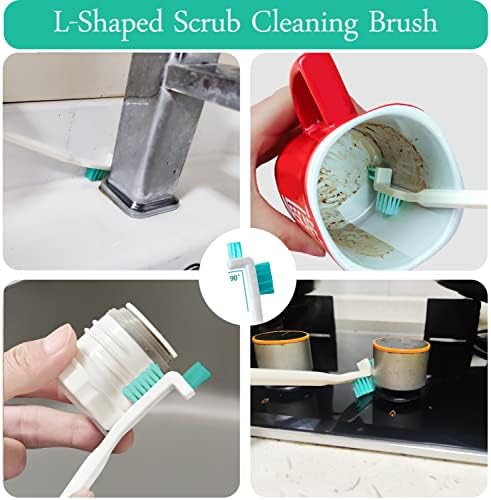 Haniforever 8in1 Cleaning Brush Set for Small Spaces