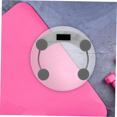 FOMIYES Digital Bathroom Scale with Tempered Glass LCD 01kg Accuracy