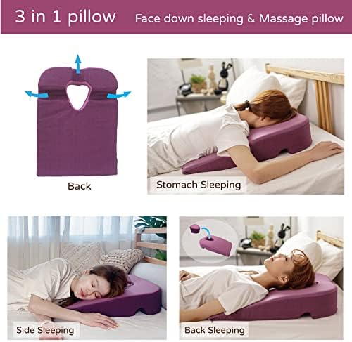 3 in 1 Prone Pillow with Removable Cover