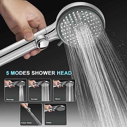 FOCSPROD 5 Mode RV Shower Head with Hose and On-Off Switch