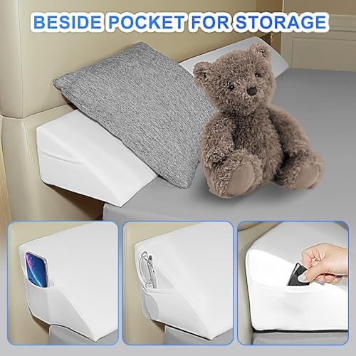 Talcusble King Size Bed Wedge Pillow White