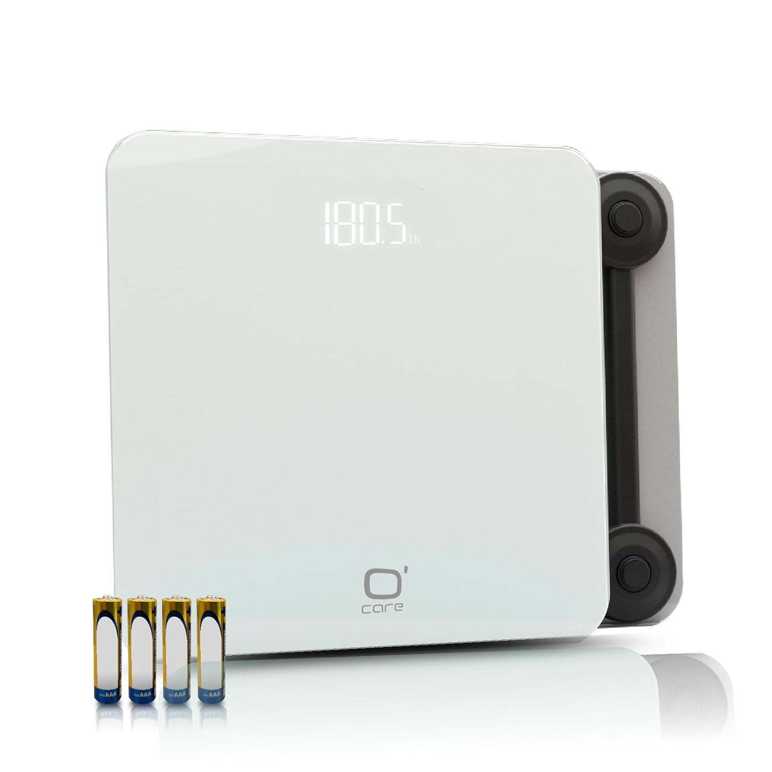 O CARE Digital Body Weight Scale with Clear LED Display and Auto Calibration