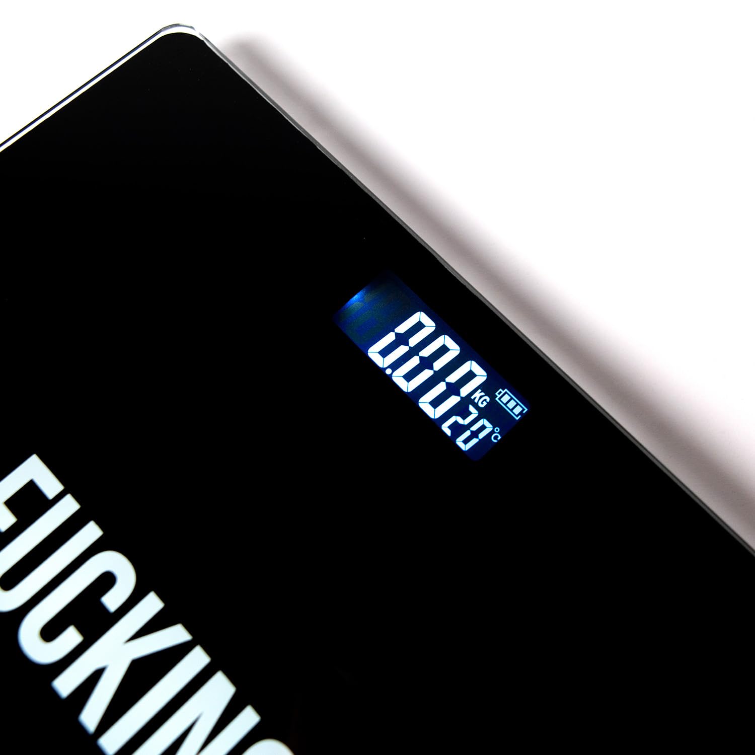 Fisura Digital Glass Bathroom Scale with Step-On Tech