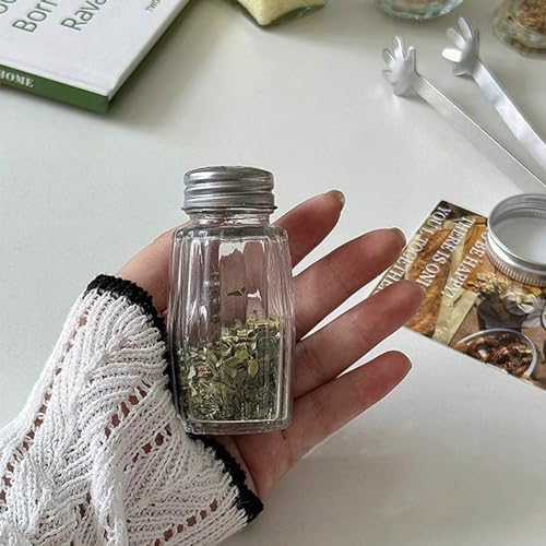 10pcs Small Glass Salt Pepper Shakers Set