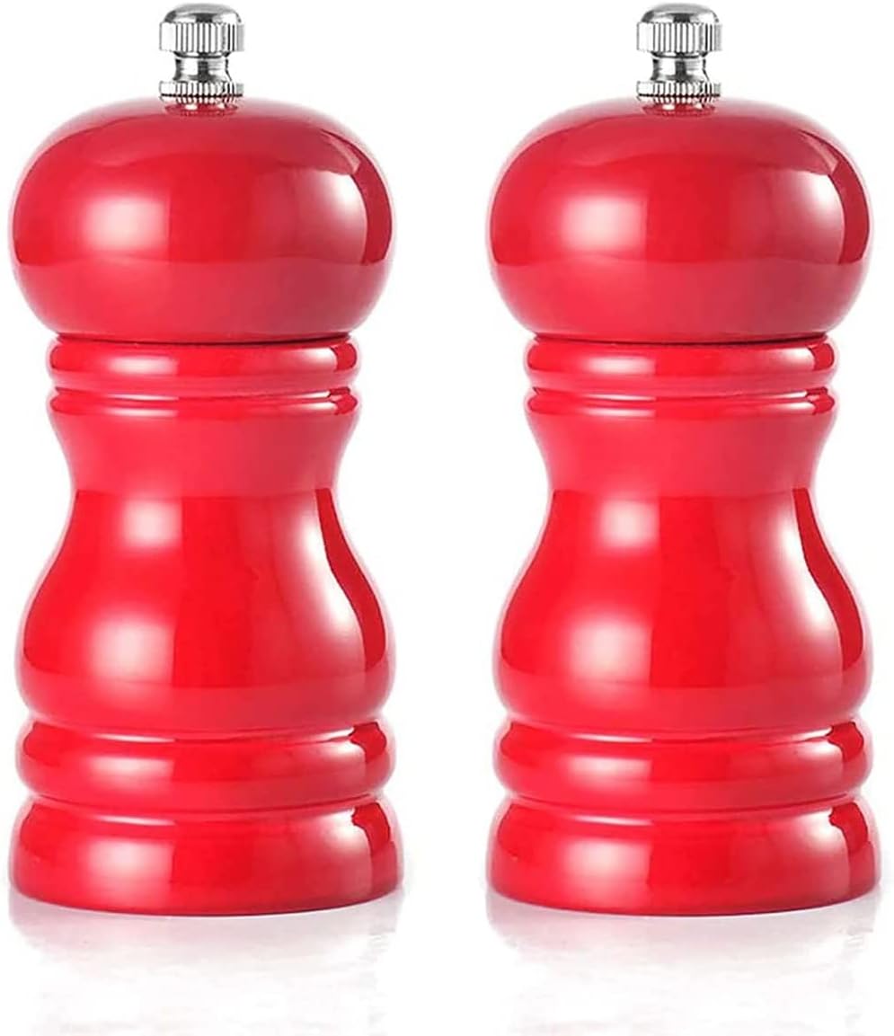 ZXBAODAN Wood Pepper and Salt Mill Set of 2 - Adjustable Coarseness