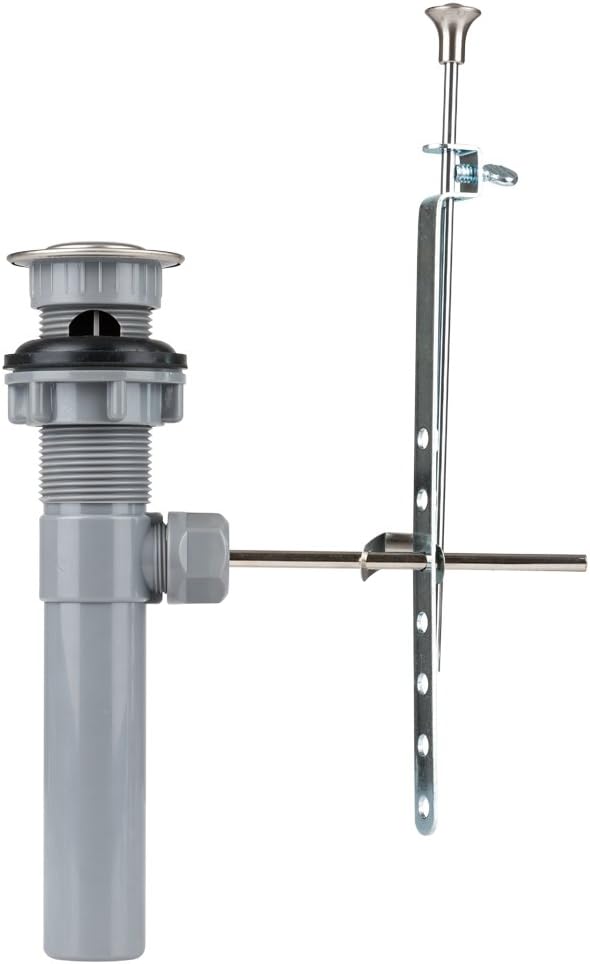 Dura Faucet DF-PU201-SN RV Pop-Up Drain with Overflow