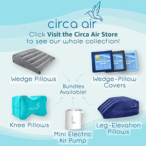 Circa Air Inflatable Triangle Pillow - 27 Extra Wide Travel Wedge