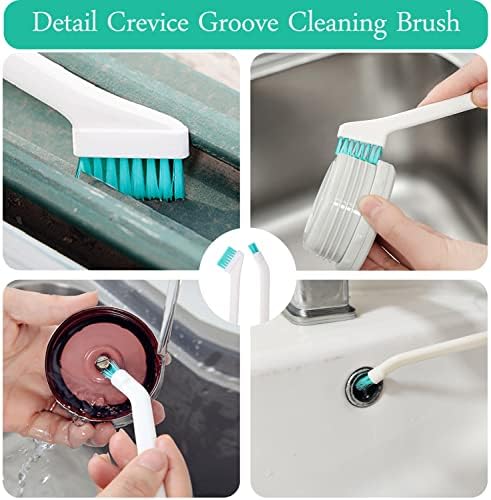 Haniforever 8in1 Cleaning Brush Set for Small Spaces