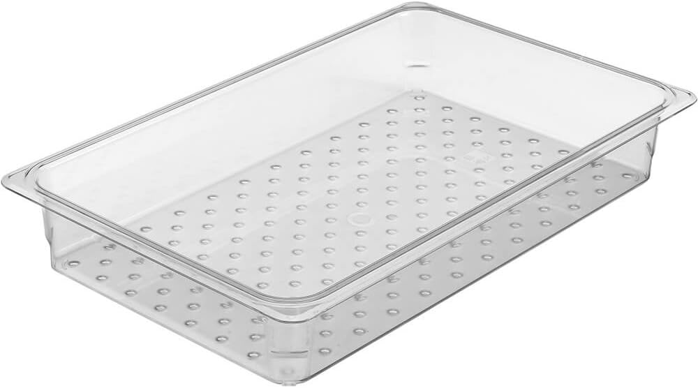 Cambro Perforated Colander 11 GN 3 Deep 6PK Clear 13CLRCW-135
