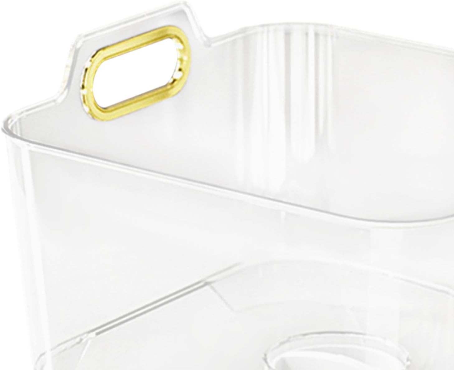 Clear Fruit Vegetable Washing Basket with Handle and Drainage