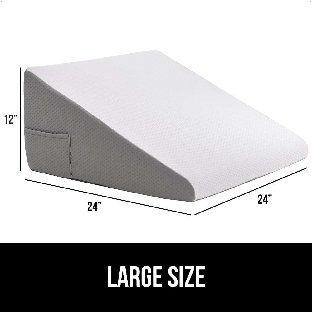 GORILLA GRIP Bed Wedge Pillow for Sleeping