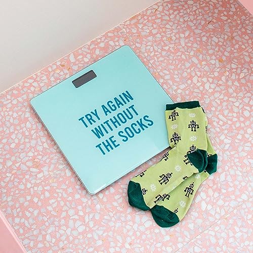 Fisura Digital Bathroom Scale with Try Again Socks Challenge