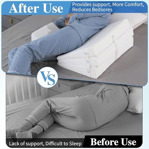 MABOZOO Bedsore Pillow Wedge with 3 Heights Adjustability