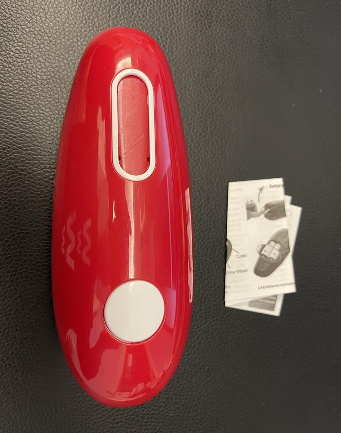 Jomoks Smooth Edge Electric Can Opener One Touch Battery Operated Hands Free