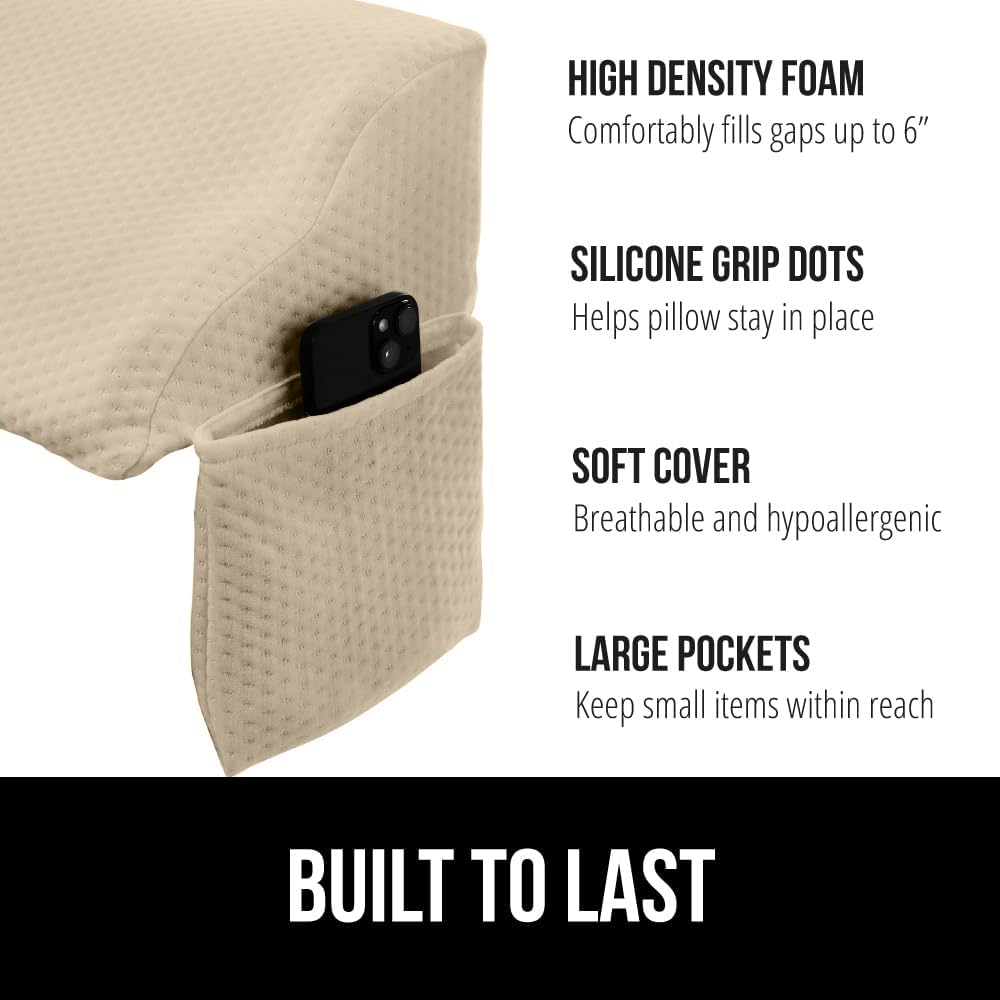GORILLA GRIP King Bed Wedge Pillow Gap Filler 1