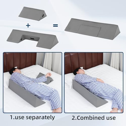 TYYIHUA 34 Wedge Pillow for Side Sleepers
