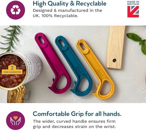 Dext Easy Open Pop Top Can Opener Teal