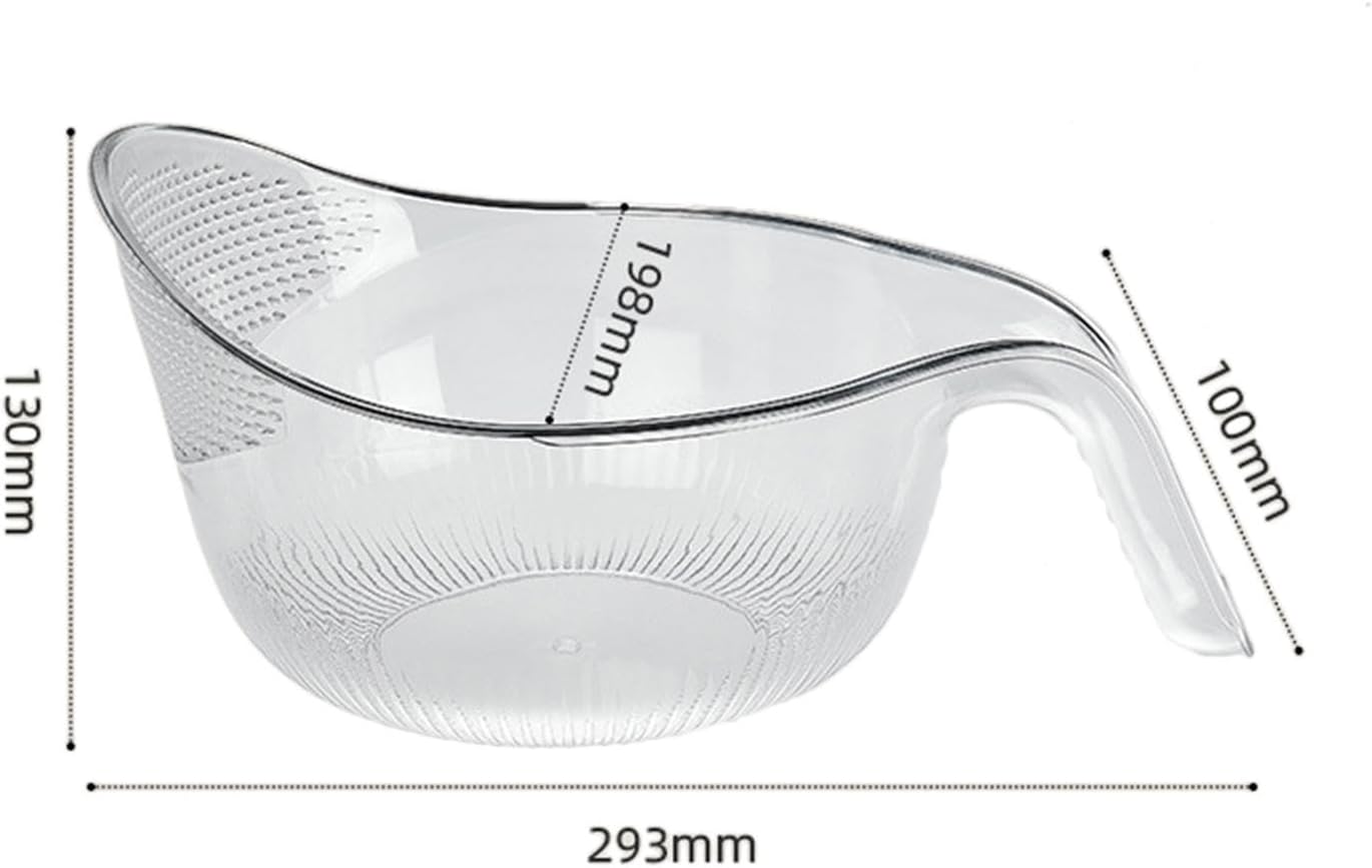 Yajuyi Rice Washing Basket with Handle and Drainage