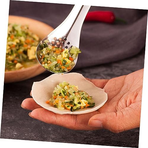 2Pcs Stainless Steel Colander Spoons for Caviar Hot Pot and Frying