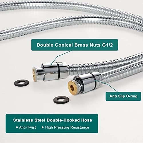 FOCSPROD 5 Mode RV Shower Head with Hose and On-Off Switch