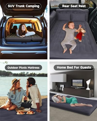 Umbrauto Car Air Mattress with Pump and Pillows