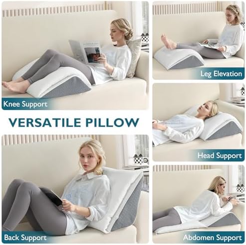 Shinnwa Dual-Layer Knee Wedge Pillow for Back Pain Relief